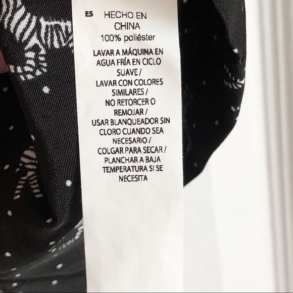 Joe Fresh Black & White Polka Dot Zebra Print Skirt 10 - Picture 12 of 16